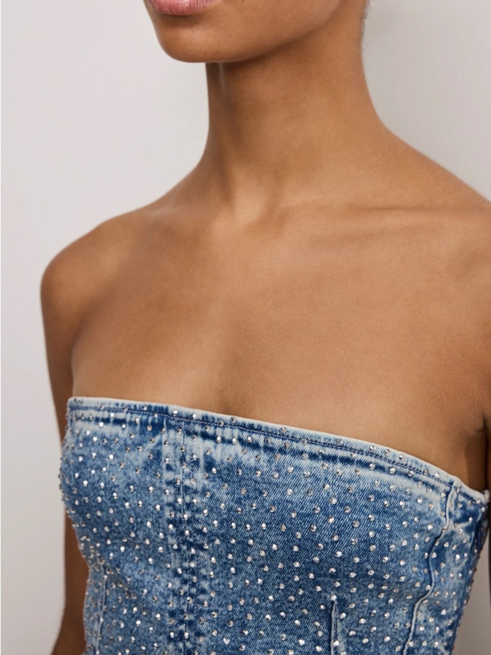 Good American crystal strapless mini dress - Picture 4 of 6